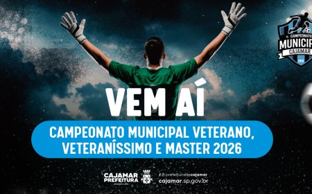 Prefeitura de Cajamar abre inscrições para o Campeonato Municipal de Futebol nas categorias Veterano, Veteraníssimo e Master