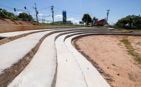 Praça Parque dos Ipês ganha obras estruturais e paisagismo marca nova etapa do projeto