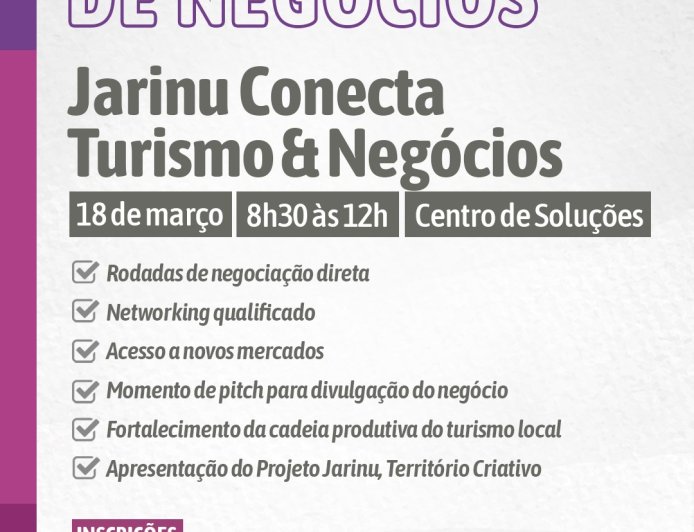 Jarinu promove Encontro de Negócios para fortalecer turismo e pequenos empreendedores