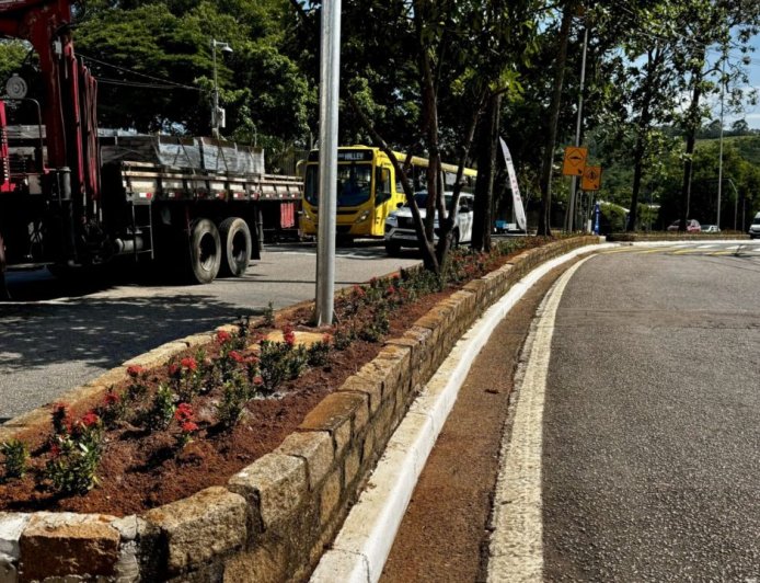 Novo paisagismo transforma visual da Avenida Itatiba, na Vila Rio Branco