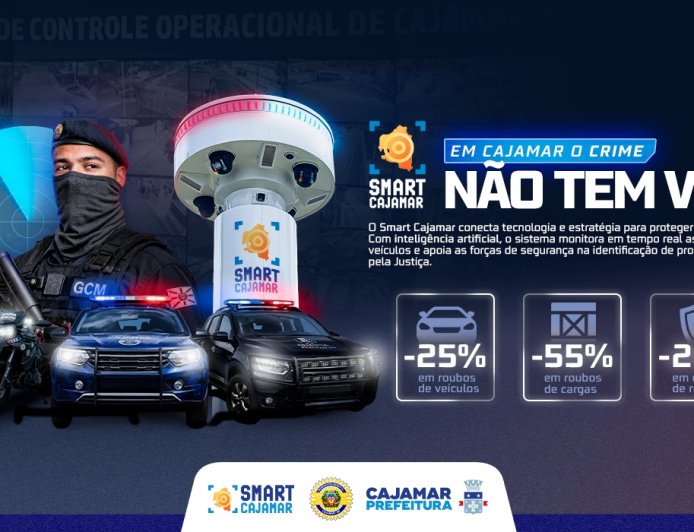 Em Cajamar, o crime não tem vez: Smart Cajamar fortalece a segurança com tecnologia e resultados