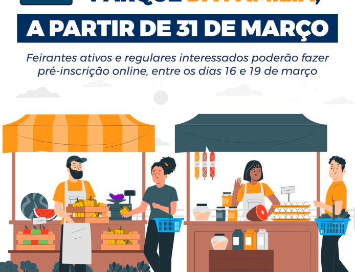 Saiba como trabalhar na nova feira livre de Várzea Paulista, no Parque da Família