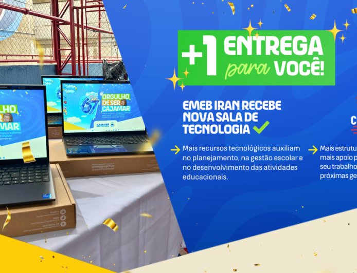Profissionais da educação de Cajamar recebem mais de 100 notebooks para apoio às atividades escolares