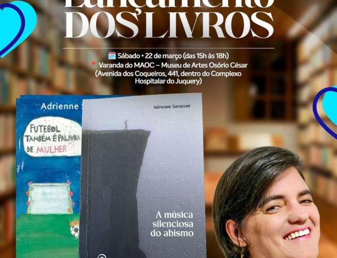 Adrienne Savazoni apresenta duas obras inéditas e participa de tarde de autógrafos no Complexo Hospitalar do Juquery