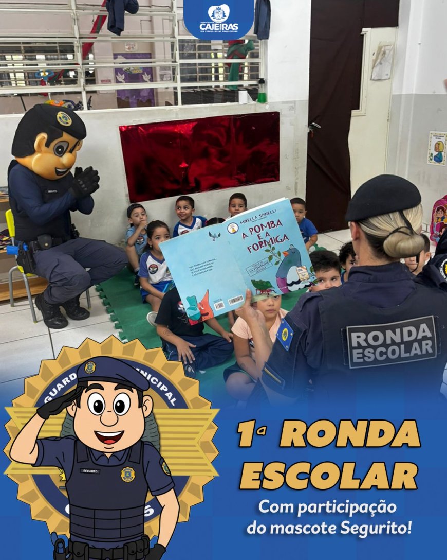 Roda escolar estreia com novo mascote Segurito em Caieiras