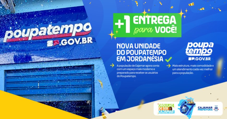 Nova unidade do Poupatempo é entregue em Jordanésia