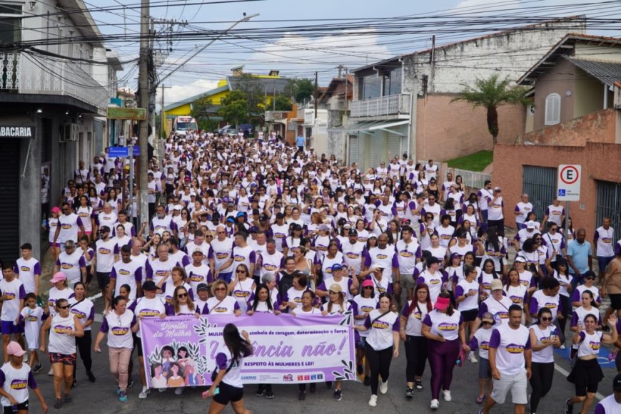Protagonismo feminino: Caminhada das Mulheres agita Caieiras