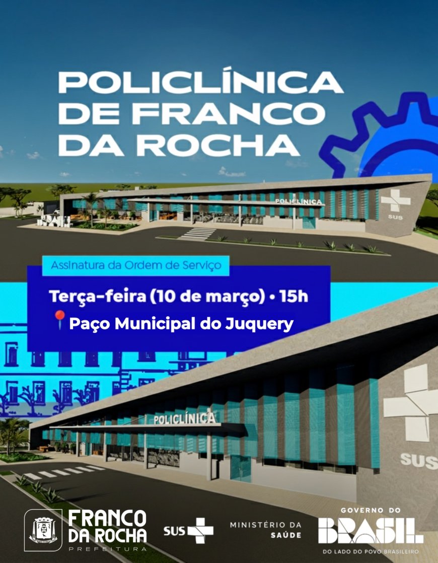 Franco da Rocha anuncia construção da primeira Policlínica da cidade