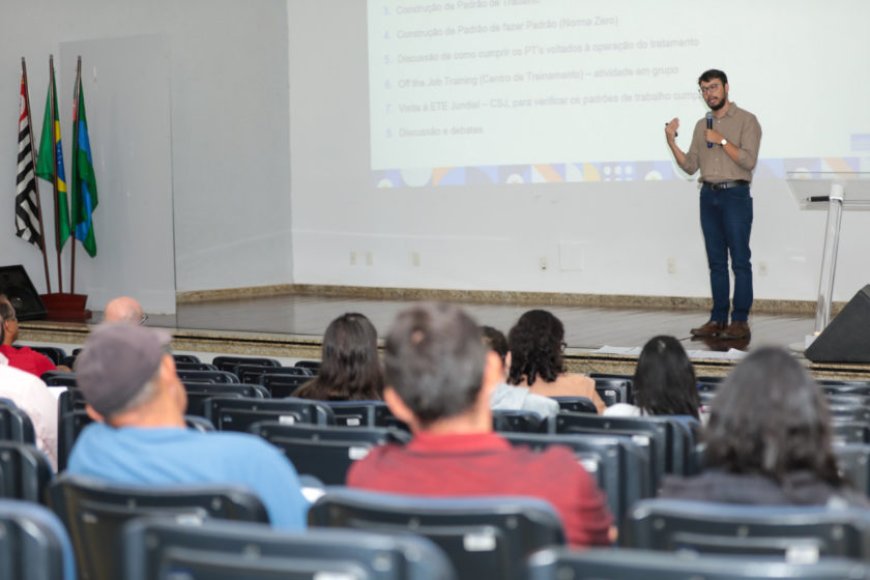 DAE Jundiaí sedia curso da ASSEMAE sobre padrões de trabalho no tratamento de esgoto