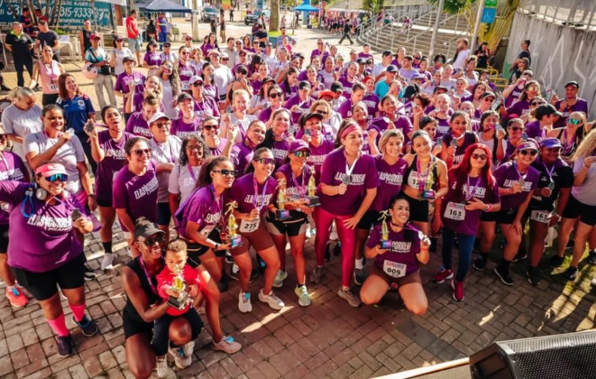‘Elas Correm Franco’ reúne 600 participantes em celebração ao mês da mulher