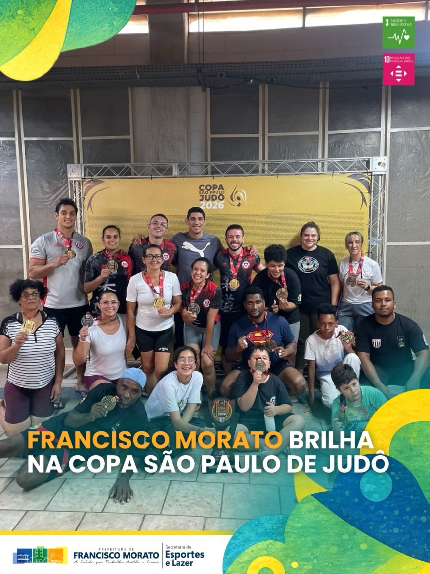 Francisco Morato conquista medalhas e vice-campeonato na Copa São Paulo de Judô 2026