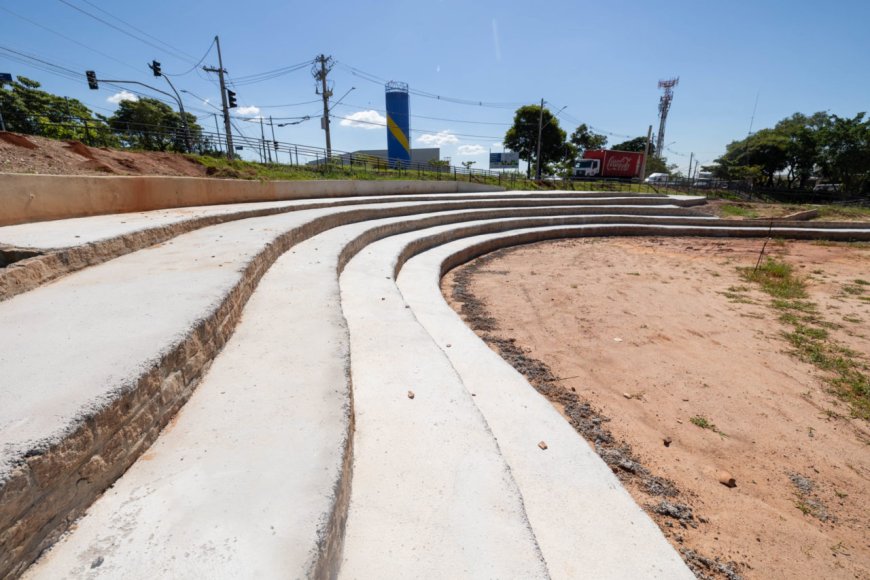 Praça Parque dos Ipês ganha obras estruturais e paisagismo marca nova etapa do projeto