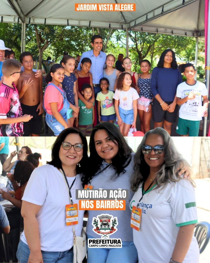 Mutirão Ação nos Bairros leva serviços e cidadania ao Jardim Vista Alegre