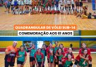 Quadrangular de Vôlei Sub-14 celebra 61 anos de Campo Limpo Paulista com integração e destaque para jovens atletas