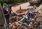 Rua João Canela, no Jardim Brasil, recebe novo sistema de captação de água da chuva para melhorar o escoamento