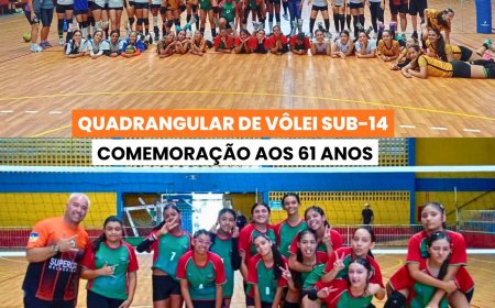 Quadrangular de Vôlei Sub-14 celebra 61 anos de Campo Limpo Paulista com integração e destaque para jovens atletas