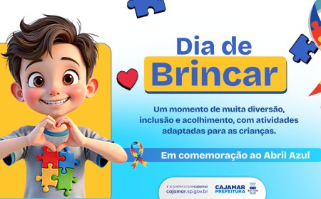 Prefeitura de Cajamar promove “Dia de Brincar” com foco na conscientização sobre o autismo