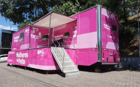 Carreta da mamografia em Caieiras