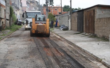 Recapeamento asfáltico da Rua Vicente Lisa tem início e atende demanda histórica na Vila Rosina