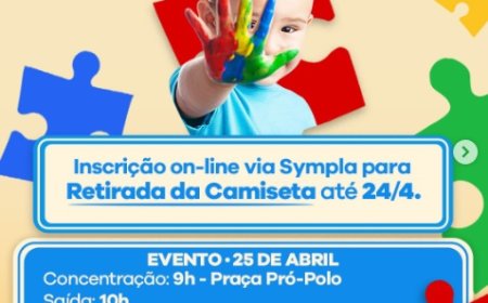 Caieiras abre inscrições para Caminhada de Conscientização do Autismo