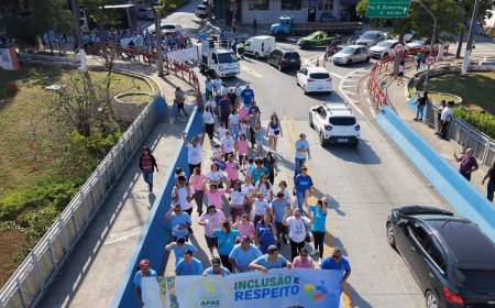 Prefeitura de Cajamar realiza Caminhada Abril Azul e reforça políticas públicas de inclusão