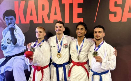 Karatê de Várzea Paulista conquista destaque no Arnold Sports com ouro e dois bronzes