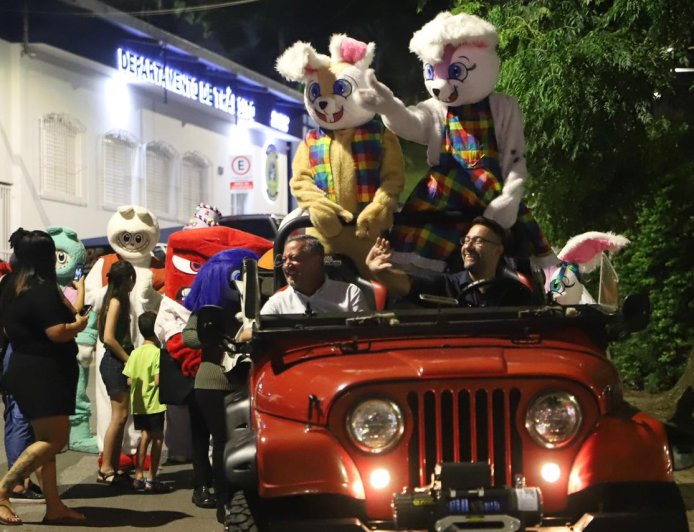 Páscoa Iluminada leva alegria e união para as famílias caieirenses