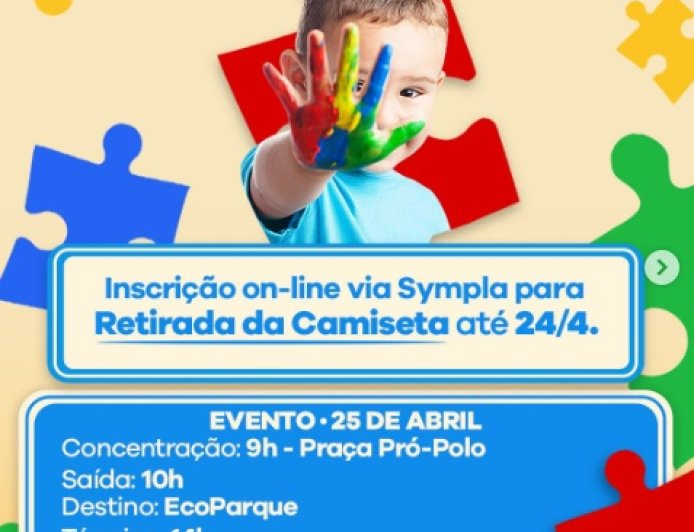 Caieiras abre inscrições para Caminhada de Conscientização do Autismo