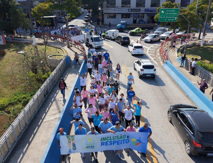 Prefeitura de Cajamar realiza Caminhada Abril Azul e reforça políticas públicas de inclusão