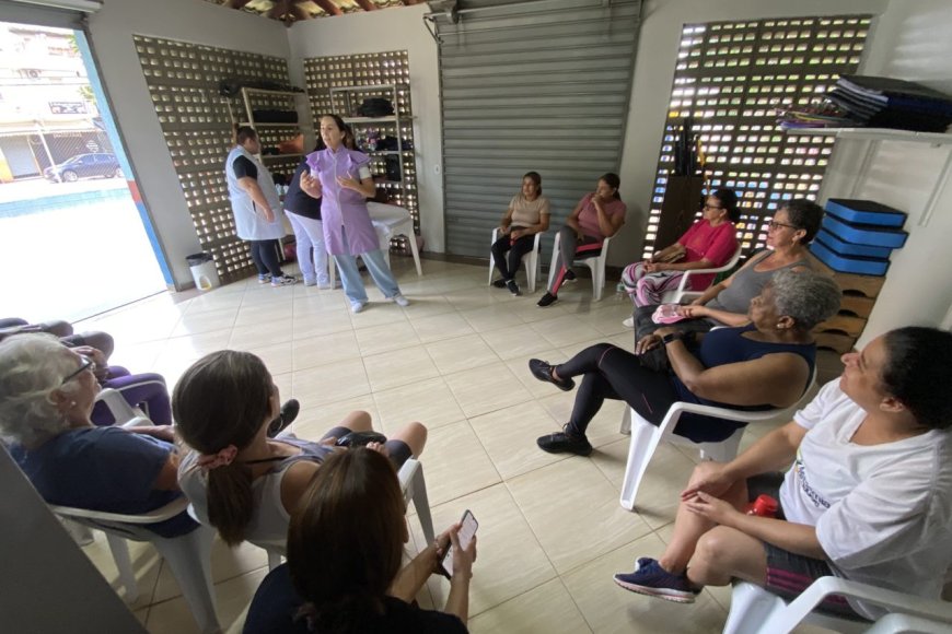 Saúde promove ação especial para mulheres na Academia da Saúde de Jordanésia