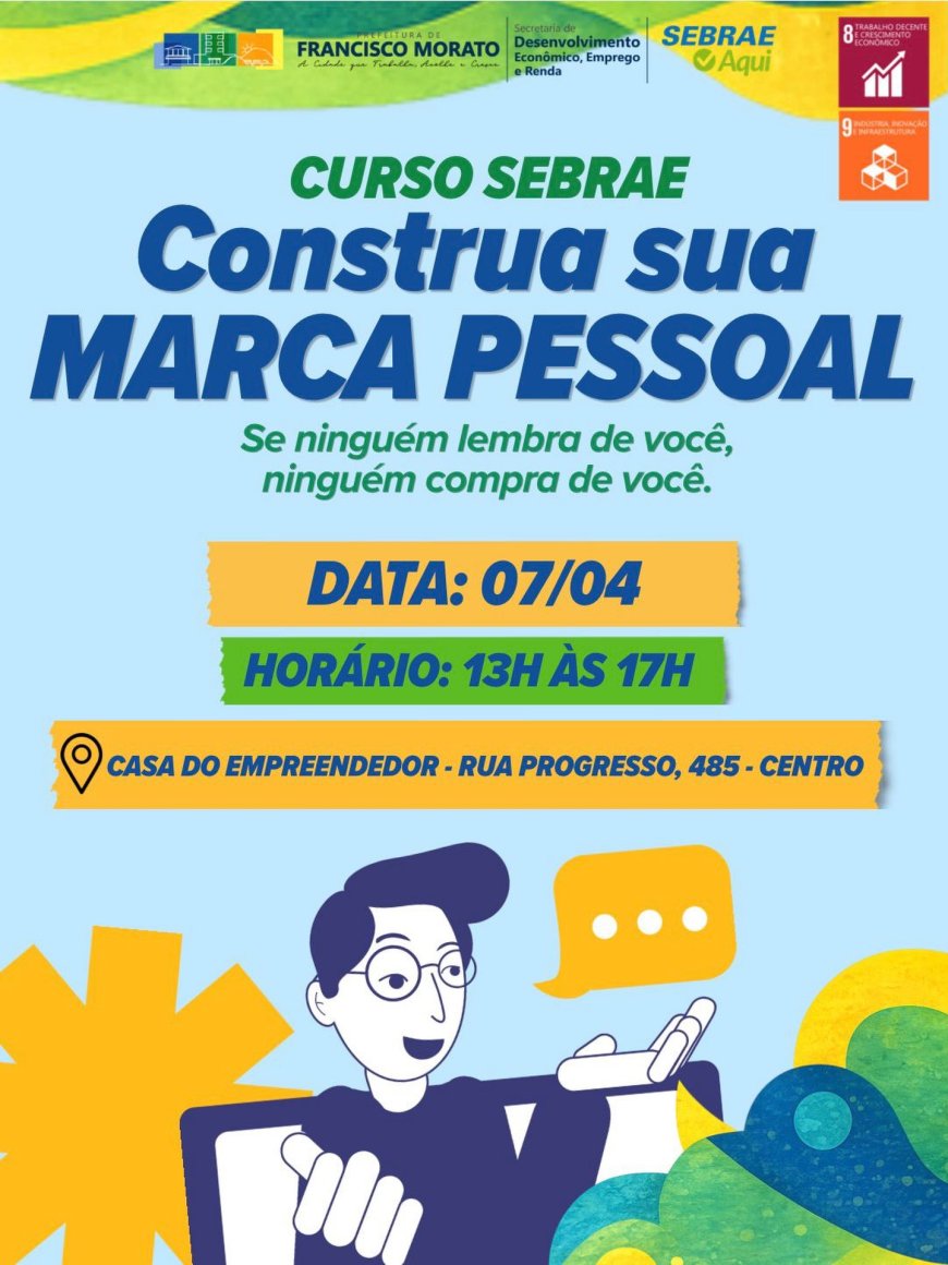 Curso do Sebrae ensina como construir uma marca pessoal forte e se destacar no mercado