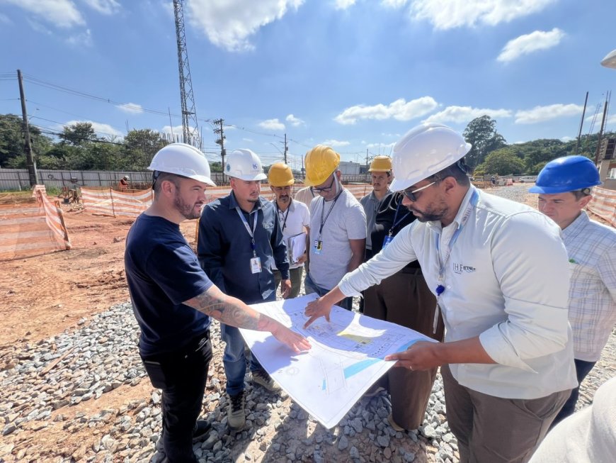 Prefeitura de Cajamar fiscaliza obras da Sabesp e acompanha cronograma de execução