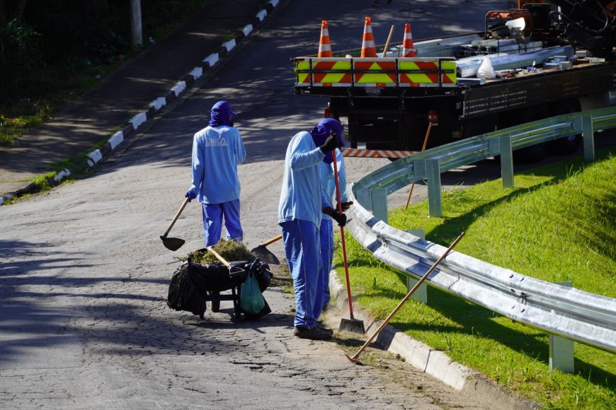 Rua Arnaldo Cunha Leite recebe melhorias para reforçar a segurança viária em Caieiras
