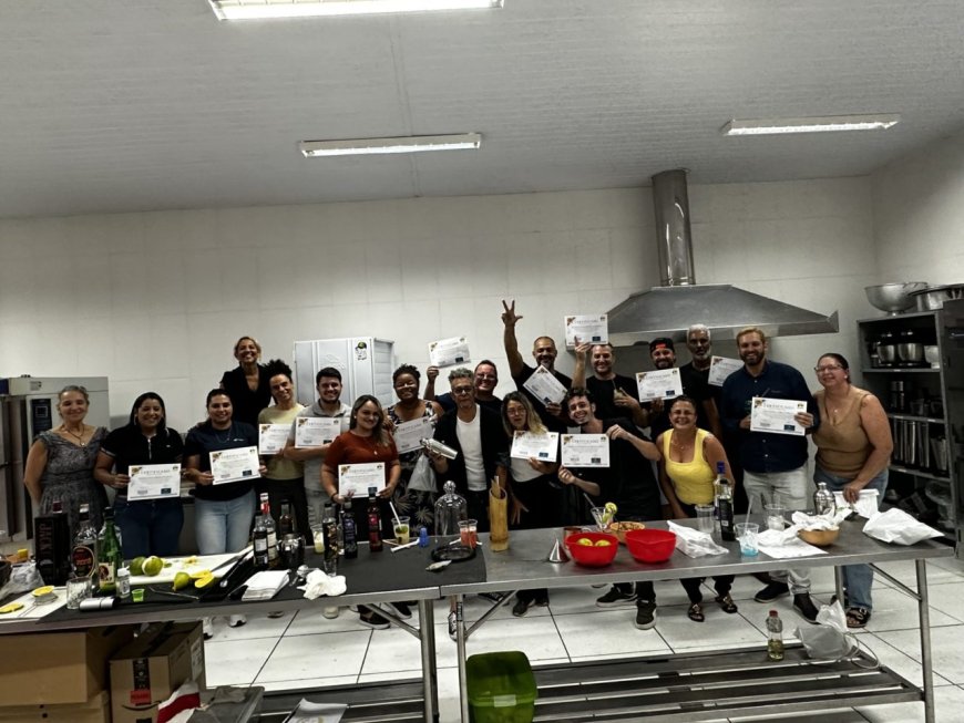 Aprendizado na prática: Workshop de Bartender forma novos talentos em Cajamar
