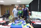 Prefeito Gilmar Lagoinha recebe atleta mirim campeã e celebra conquista