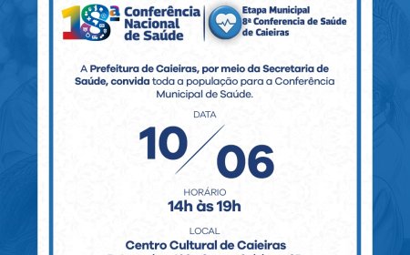 Prefeitura de Caieiras realiza a 8ª Conferência Municipal de Saúde e convida toda a população para construção coletiva de propostas