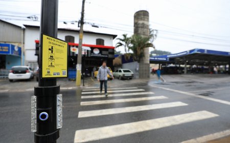 Nova tecnologia em faixas de pedestres reforça segurança no trânsito de Santana de Parnaíba