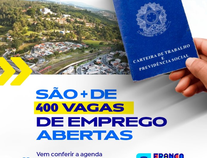 Franco da Rocha oferece mais de 400 vagas de emprego em diversos setores