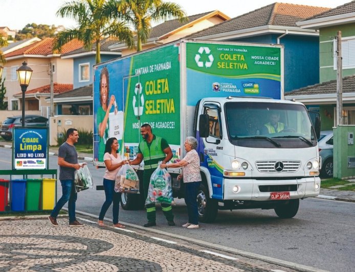 Prefeitura de Santana de Parnaíba amplia a coleta seletiva para 100% da cidade