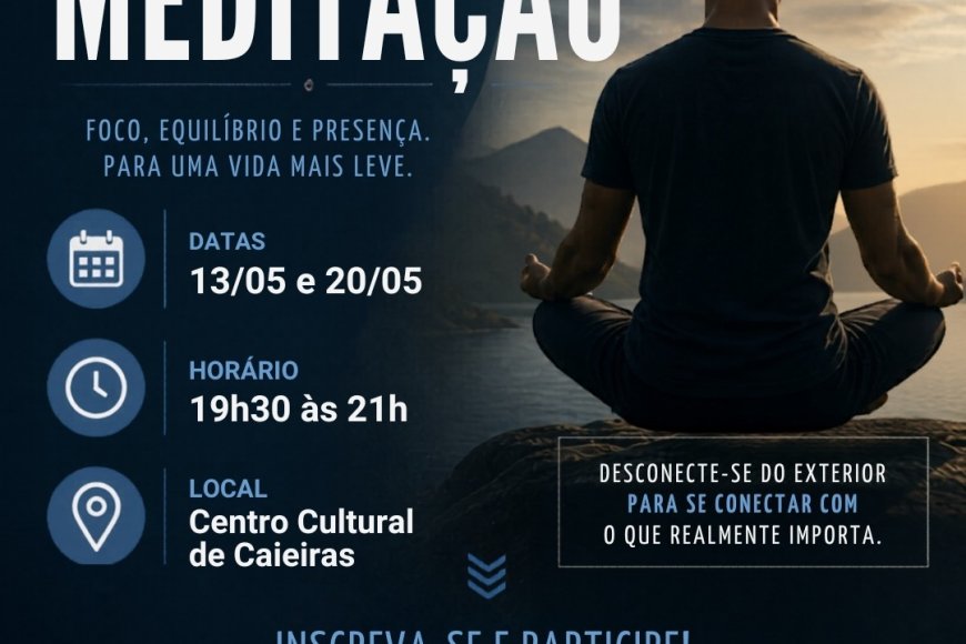 Curso de meditação gratuito em Caieiras promove bem-estar e equilíbrio emocional