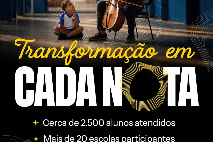 Música transforma o ambiente escolar e aproxima estudantes da cultura em Caieiras