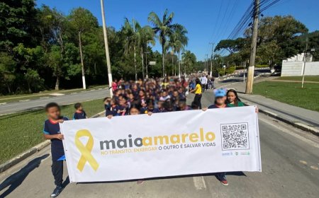 Demutran encerra Maio Amarelo com ações educativas que mobilizaram estudantes da rede municipal