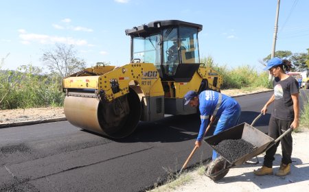 Rua Amadeu Simonetti,  no Jardim Marcelino, recebe obras de recapeamento asfáltico