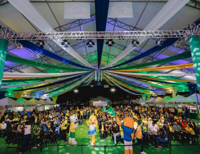 Centro de Eventos Boiódromo recebe milhares de pessoas e marca estreia de sucesso do “Cajamar na Torcida pelo Hexa”