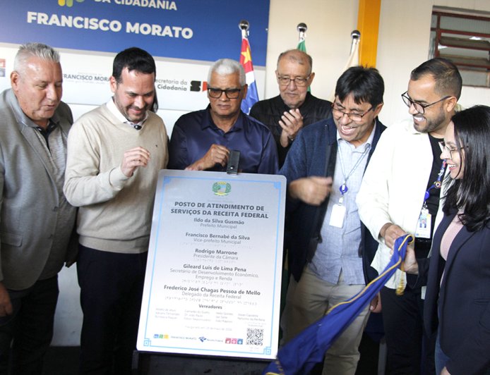 Francisco Morato inaugura PAV da Receita Federal