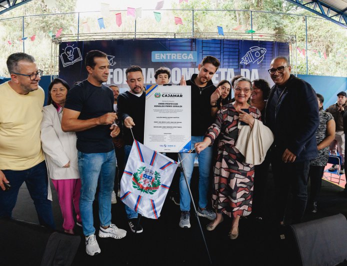 Colégio do Futuro entrega escola revitalizada e mantém mais de 11 unidades em obras em Cajamar