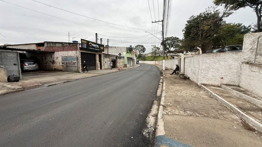 Avenida da Saudade, em Franco da Rocha, passa por revitalização com novo asfalto e melhorias viárias