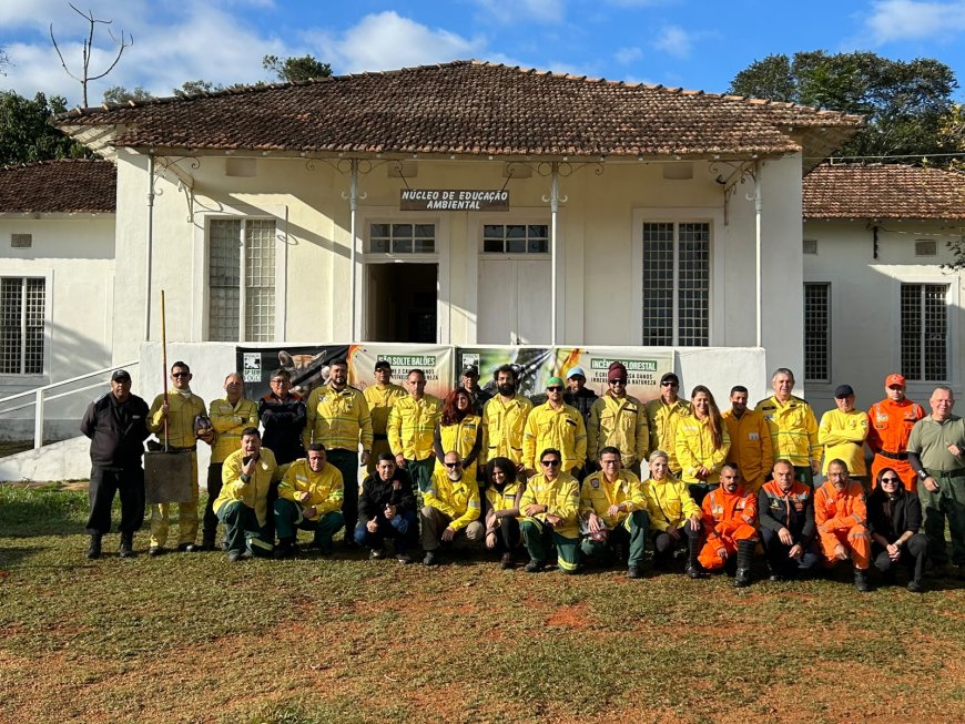 Defesa Civil de Caieiras participa de ação preventiva contra incêndios no Parque Estadual do Juquery