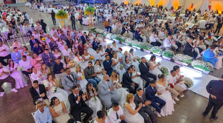 Município transforma sonhos em realidade com Casamento Comunitário para mais de 80 casais