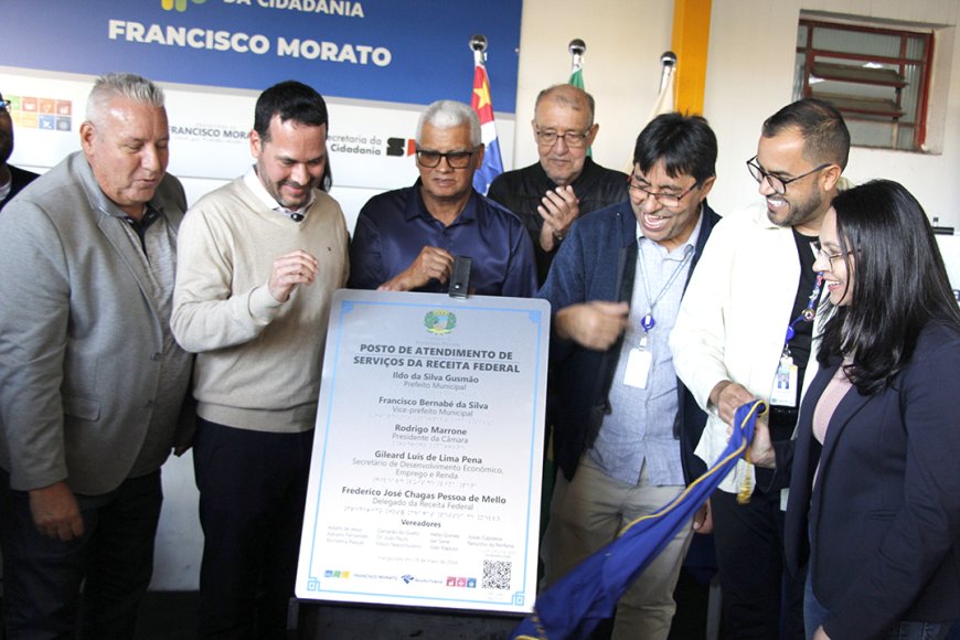 Francisco Morato inaugura PAV da Receita Federal